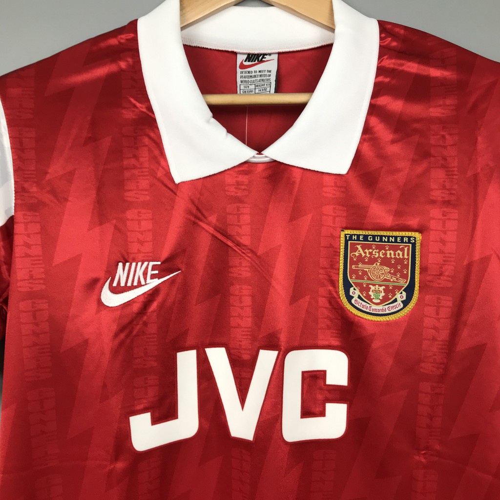 Áo Bóng Đá Đội Tuyển Arsenal 94-95 Phong Cách Retro