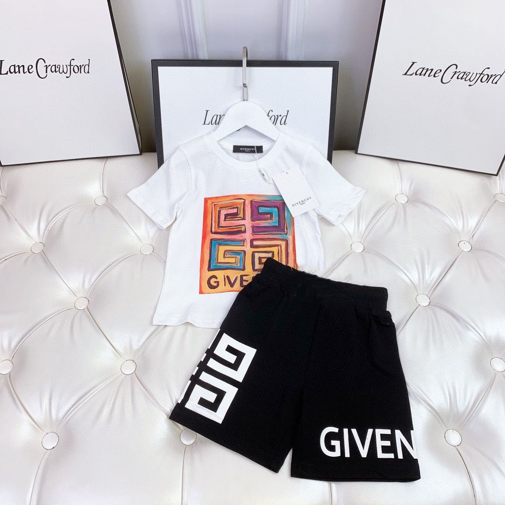 Bộ Áo Thun Tay Ngắn Và Quần Short In Hình Givenchy _ 2023 Phong Cách Mới Mùa Hè