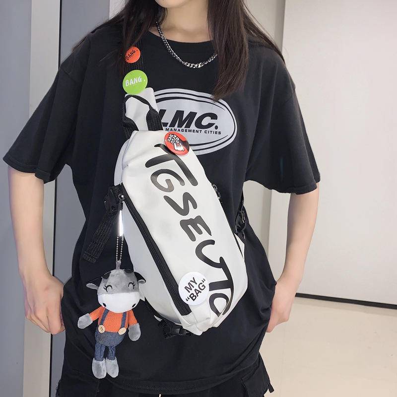 Túi Đeo Chéo Ngực Thể Thao Bằng Vải Bạt Thời Trang Nam Nữ