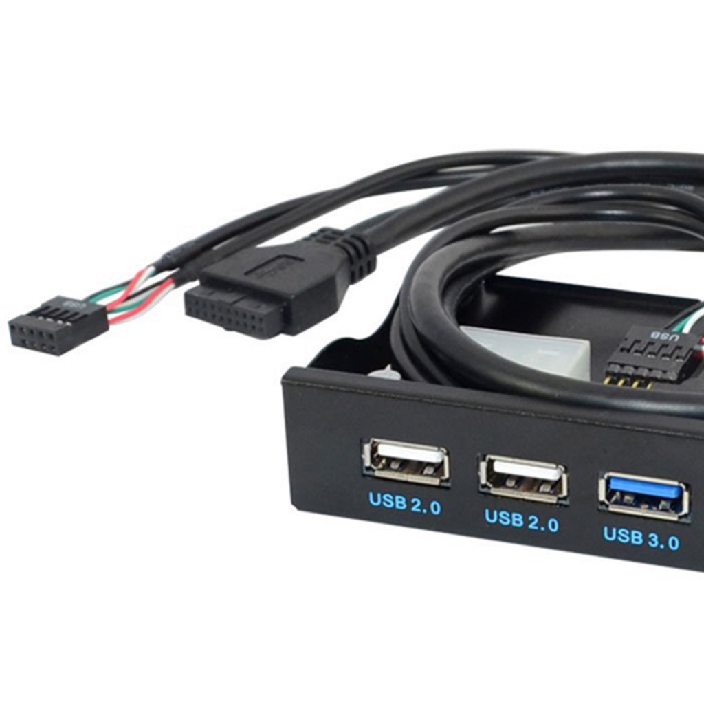 Ổ Đĩa Mềm Hình Hoa Hướng Dương 3.5inch USB 3.0 2.0 19 / 9PIN Bay 4-Hub Cho Máy Tính
