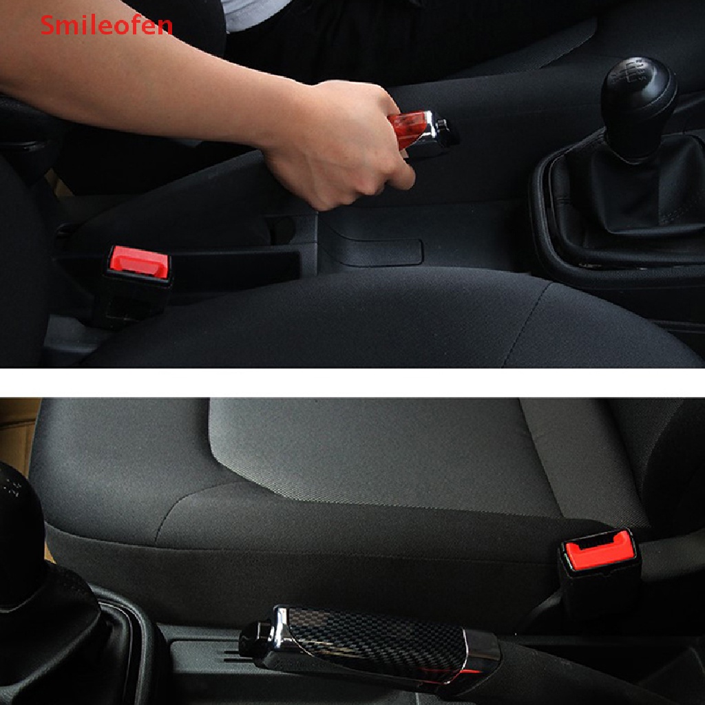 1 Vỏ Bọc Bảo Vệ Phanh Tay Bằng Sợi Carbon ABS Mịn Thoải Mái Trang Trí Nội Thất Xe Hơi SUV