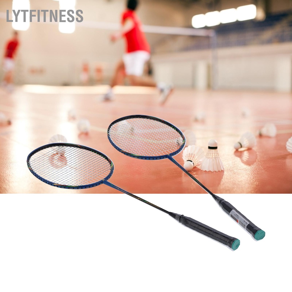 LYTFitness Bộ Vợt Cầu Lông 2 Người Chơi Đôi Tổng Hợp Carbon Nhẹ Cho Lớn