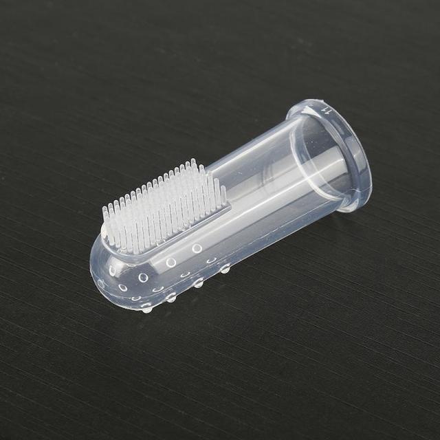 Bàn Chải Đánh Răng Bằng Silica Gel Siêu Mềm Mại Tiện Dụng Cho Thú Cưng