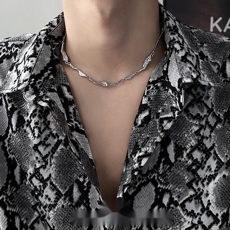 Vòng cổ Kim Loại Nhẹ Thời Trang Mùa Hè Sang Trọng Cho Nam