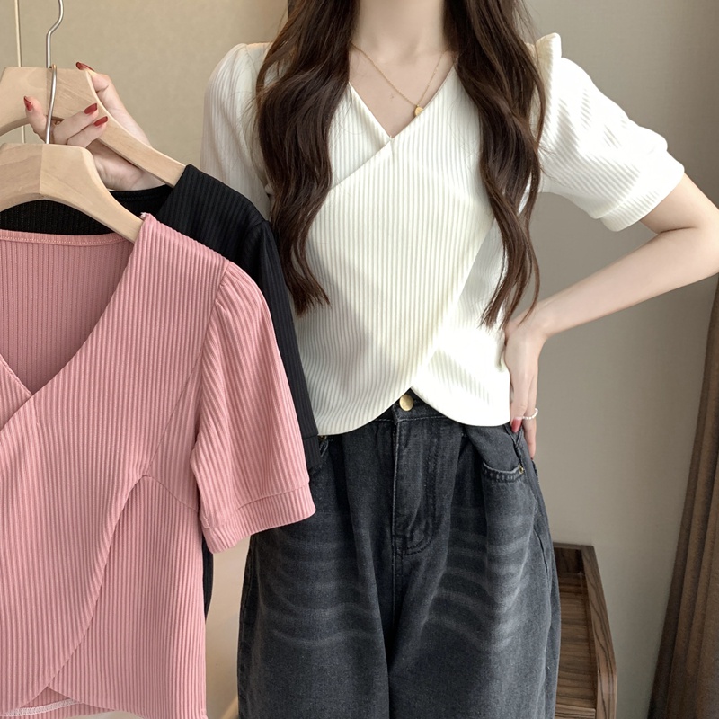 Áo Thun Tay Ngắn Màu Sắc Thời Trang Dành Cho Nữ