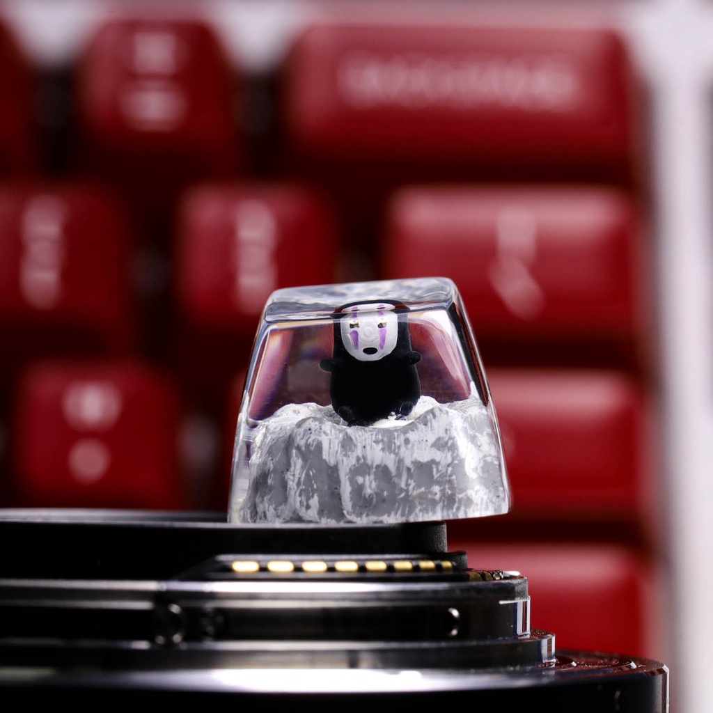 Keycap no face, Nút bàn phím vô diện siêu cute, phù hợp cho mọi bàn phím cơ tiêu chuẩn