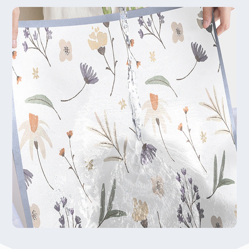 1 Tấm Lót Bàn Ăn Màu Tím Cách Nhiệt Dùng Làm Khô Chén Dĩa Dùng 1 Lần