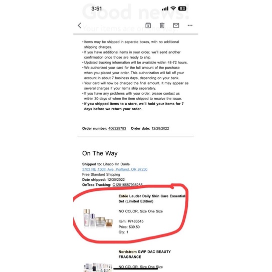 ❤️ Set Estee Lauder đủ bill US