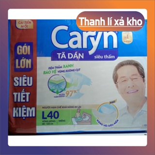 HẢI PHÒNG Bỉm dán Caryn M40 L40 thoáng khí, thâm hút tốt