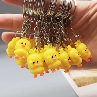 Móc Khóa Hình Vịt Vàng mini Dễ Thương