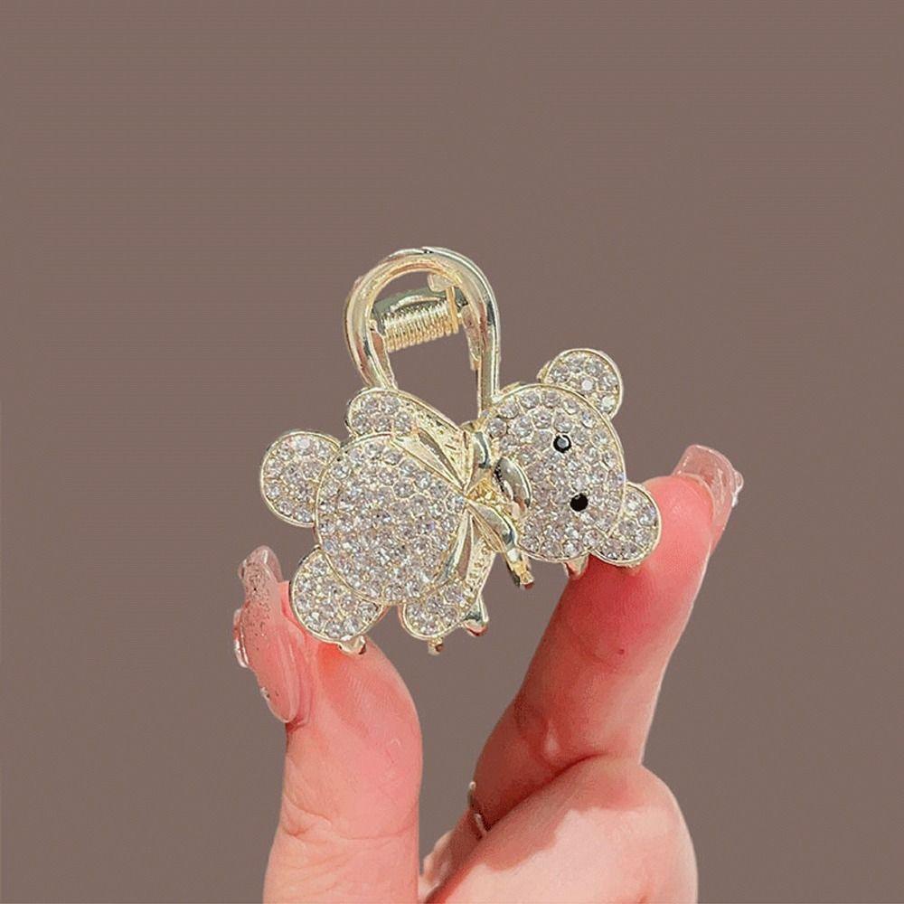 WMES15H Kẹp Tóc Hình Vuốt Cá Mập Đính Đá Phong Cách Hàn Quốc Cho Nữ