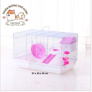 Lồng hamster biệt thự wheel to (47 x 30 x 30 cm)