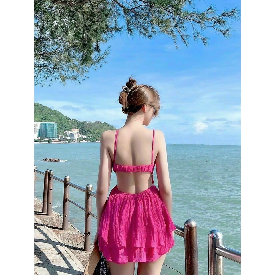 (Mẫu mới 2023) Sét Bộ Tiểu Thư Nữ Hở Lưng Đi Chơi Đi Tiệc