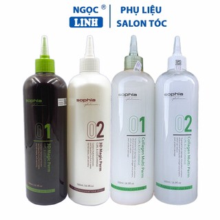 Thuốc uốn lạnh Sophia 500ml, thuốc uốn Sophia đa năng 3D thần kỳ Magic Perm Collagen