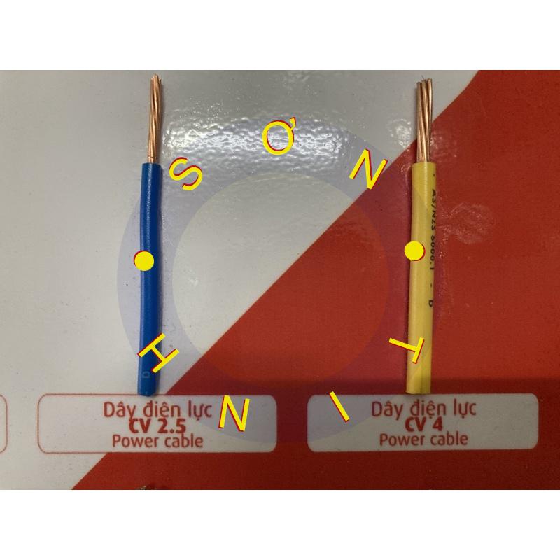 (Lẻ 1 Mét) Dây điện Cadivi đơn Cv các Size từ 1 1.25 1.5 2 2.5 3.5 4 mm