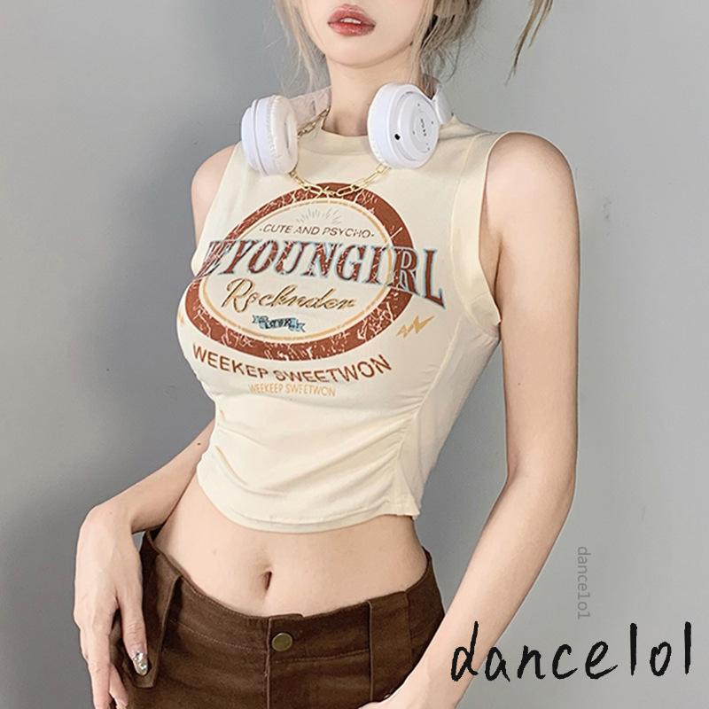 Áo Thun Ba Lỗ Cổ Tròn In Chữ dance1o1