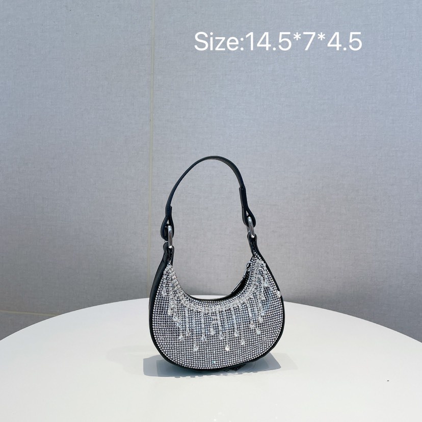 Túi Đeo Chéo Đính Đá Phối Tua Rua Thời Trang Mới 2023 Cho Nữ
