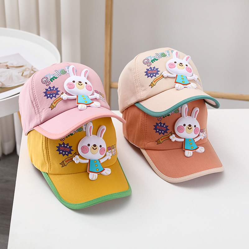 Mũ Lưỡi Trai Chống Nắng Họa Tiết Thỏ / Vịt Siêu Dễ Thương Thời Trang 2023 Cho Bé