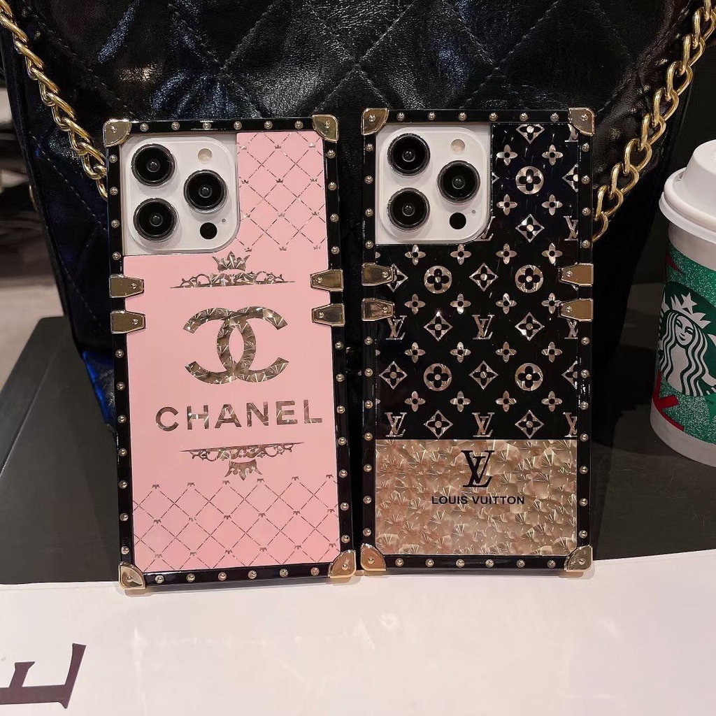 Ốp Điện Thoại Hình Vuông Hình Nhãn Hiệu Samsung Galaxy S23 + S22 + S21 + S20 + Note 20 Ultra 5G Note 10 + Plus Note 9 8 S21 S20 FE