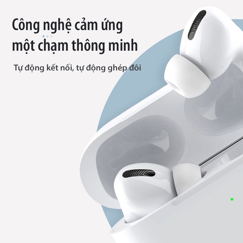 Tai nghe bluetooth Pro Gen 2 dung lượng pin 420mAh, định vị, đổi tên, thao tác chạm cảm ứng,mở nắp pop up - LC DESIGN