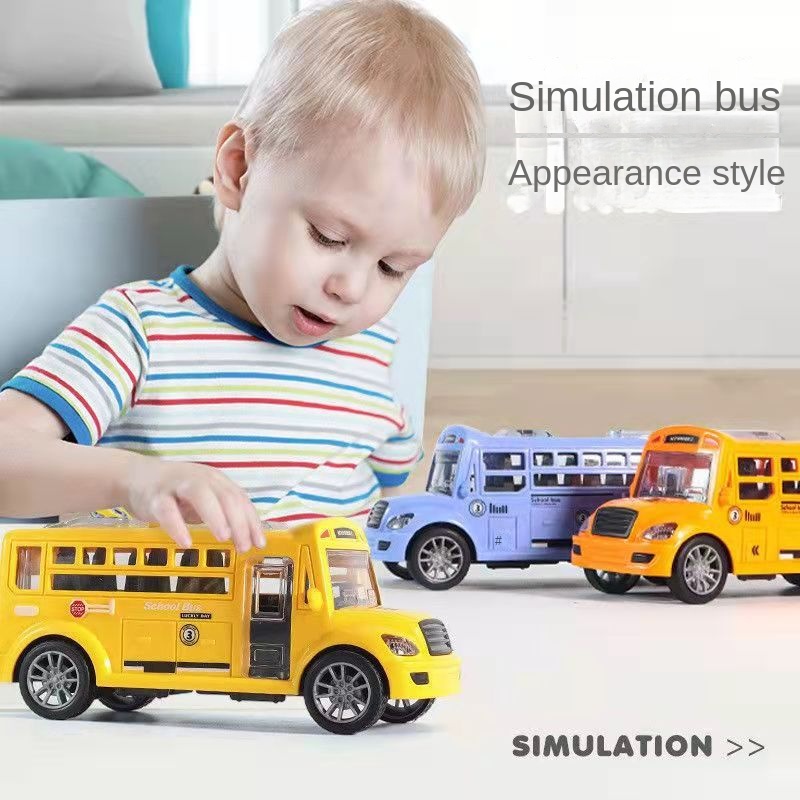 Mô Hình Xe Buýt Đồ Chơi Thiết Kế Nhỏ Nhắn Sáng Tạo Dành Cho Bé