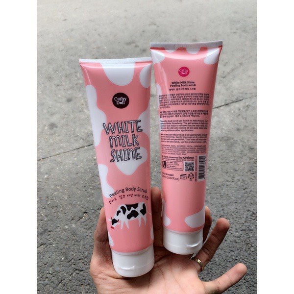 Gel Tẩy Tế Bào Chết Toàn Thân Cathy Doll White Milk Shine Peeling Body Scrub