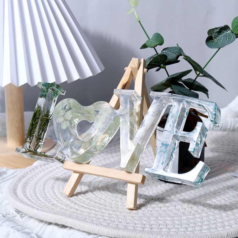 Set 3 Khuôn Nhựa Làm Trang Sức Hình Chữ Love