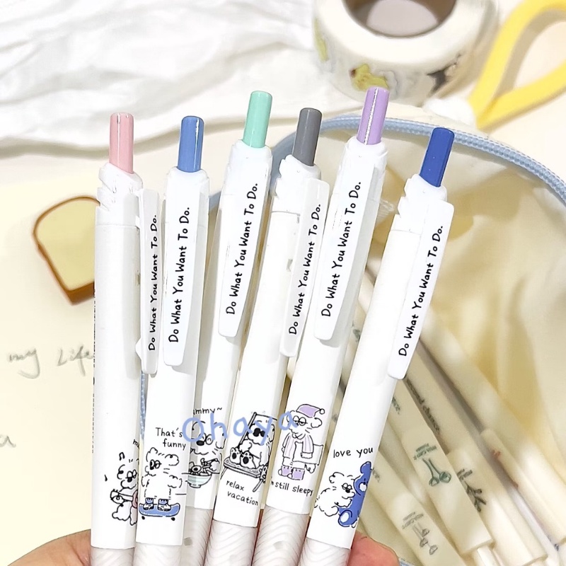 Bút Mực Nước Ngòi 0.5mm Hình Chú Chó Dễ Thương