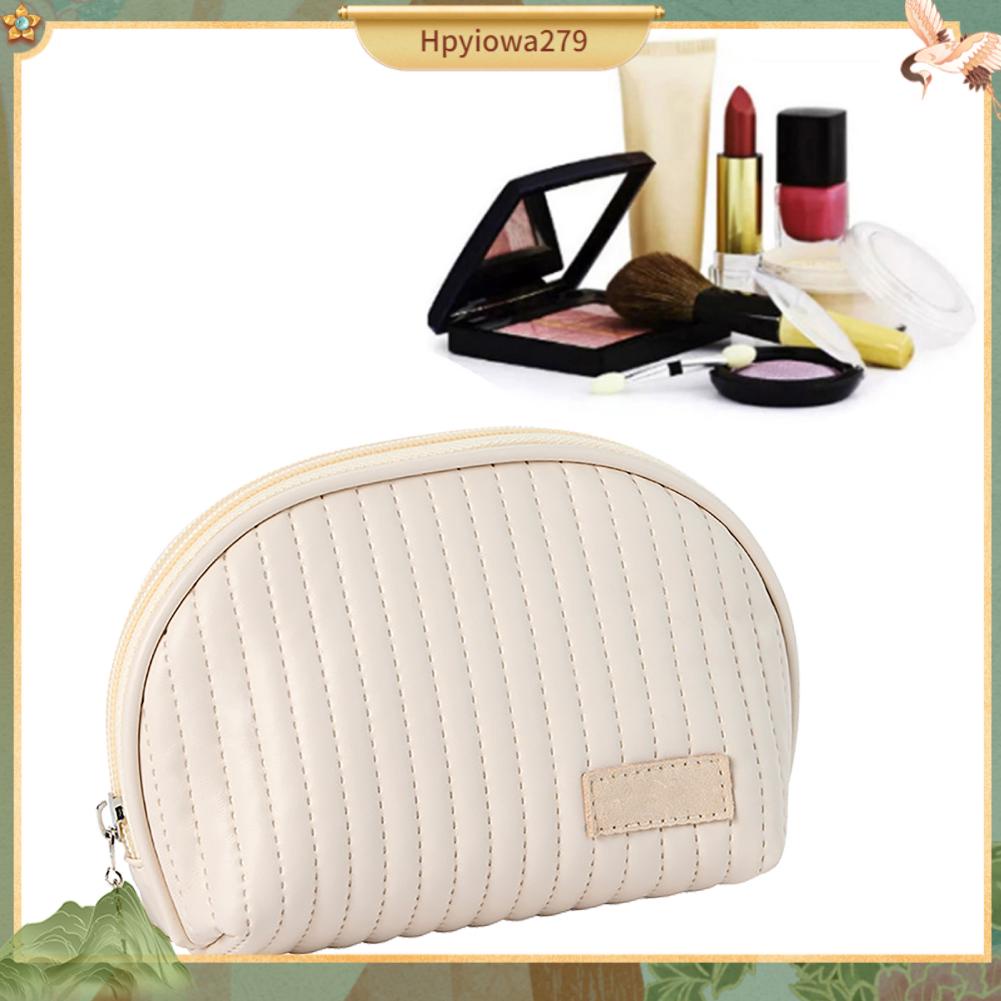 Túi Da PU Đựng Đồ Trang Điểm / Son Môi Sức Chứa Lớn Tiện Dụng Khi Đi Du Lịch