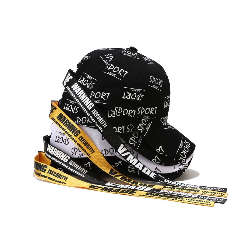 LINJW Mũ Lưỡi Trai Thêu Chữ Phong Cách Hiphop Thời Trang Cho Nam Nữ