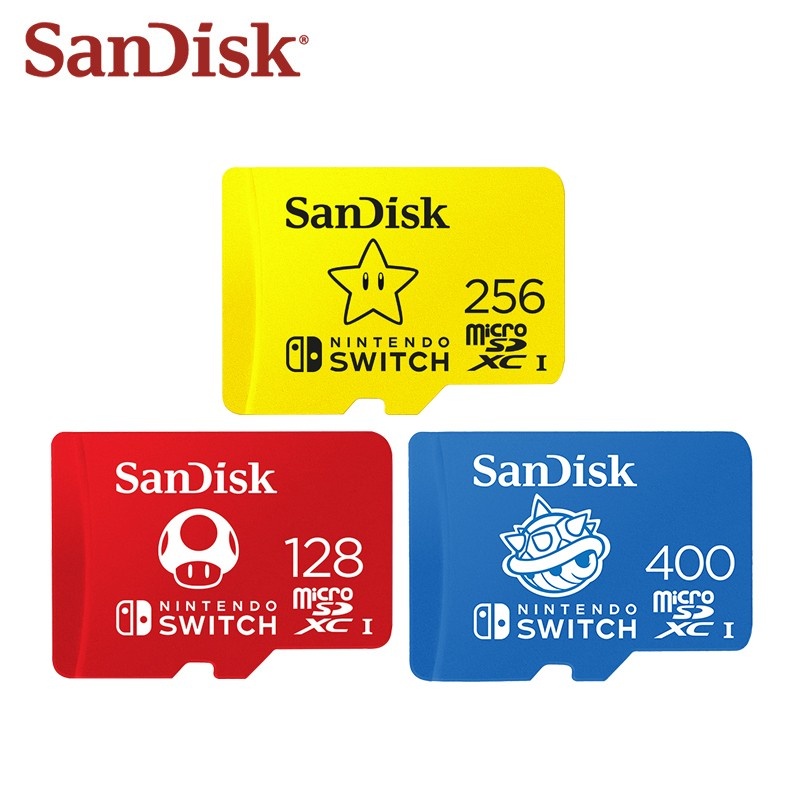 SANDISK Thẻ Nhớ Micro SD Class10 80MB / s 64GB / 128GB / 256GB / 512GB Cho Nintendo Switch
