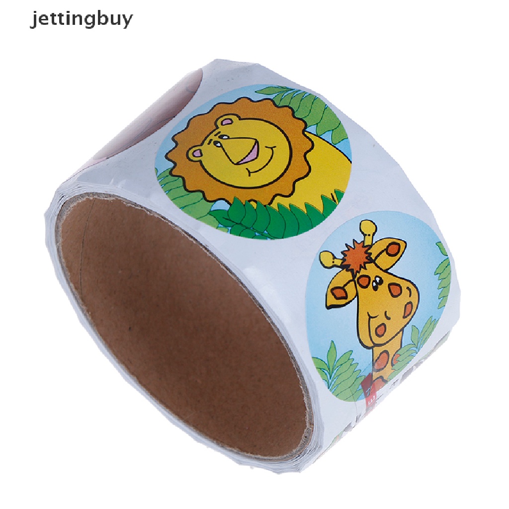 Bộ 100 Miếng Dán Hình Động Vật Hành Tinh Dùng Trang Trí Hộp Bánh DIY