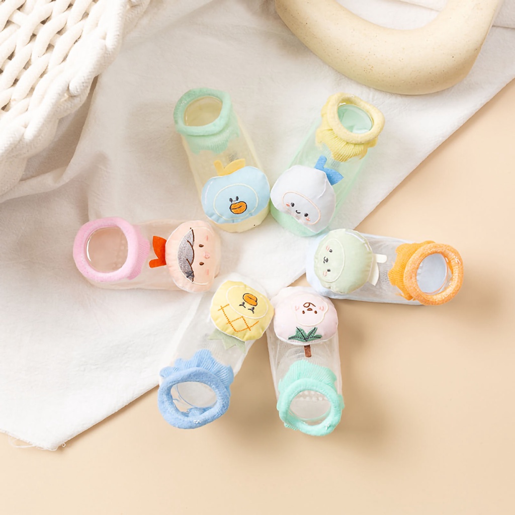 Babyfair Vớ Mắt Cá Chân Cho Bé Cotton Chống Trơn Trượt Hoạt Hình Siêu Mỏng Dễ Thương Sơ Sinh