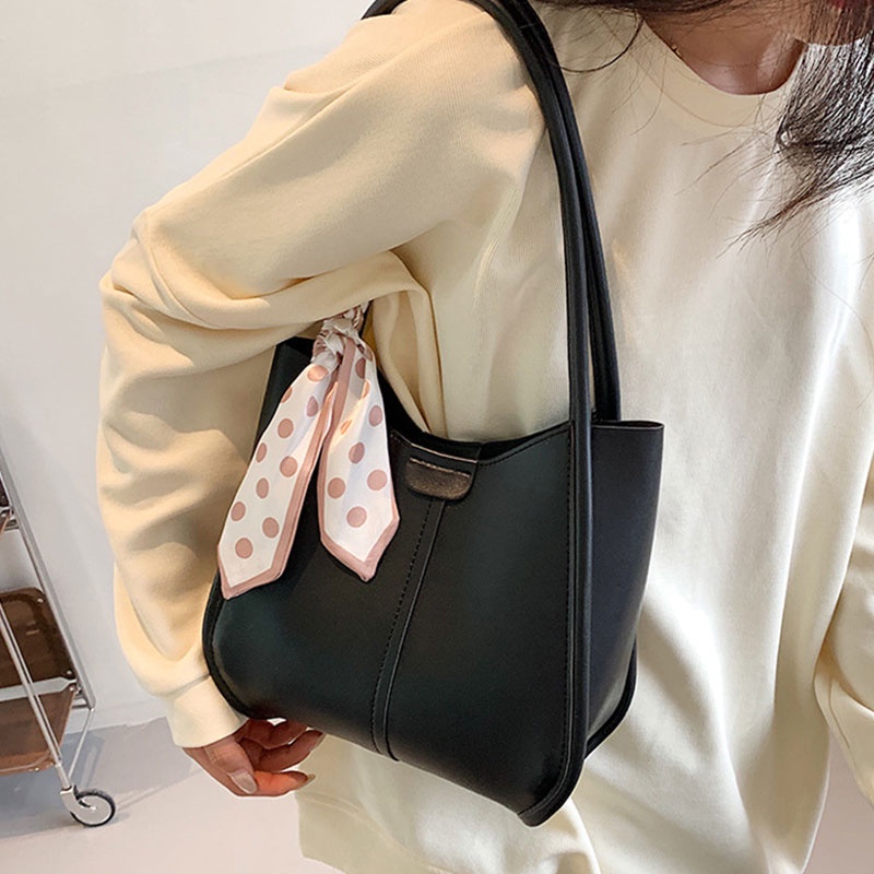 Mischa Túi Xách Da PU Đeo Vai Sức Chứa Lớn Màu Sắc Tương Phản Thời Trang Cao Cấp Dễ Phối Đồ Cho Nữ