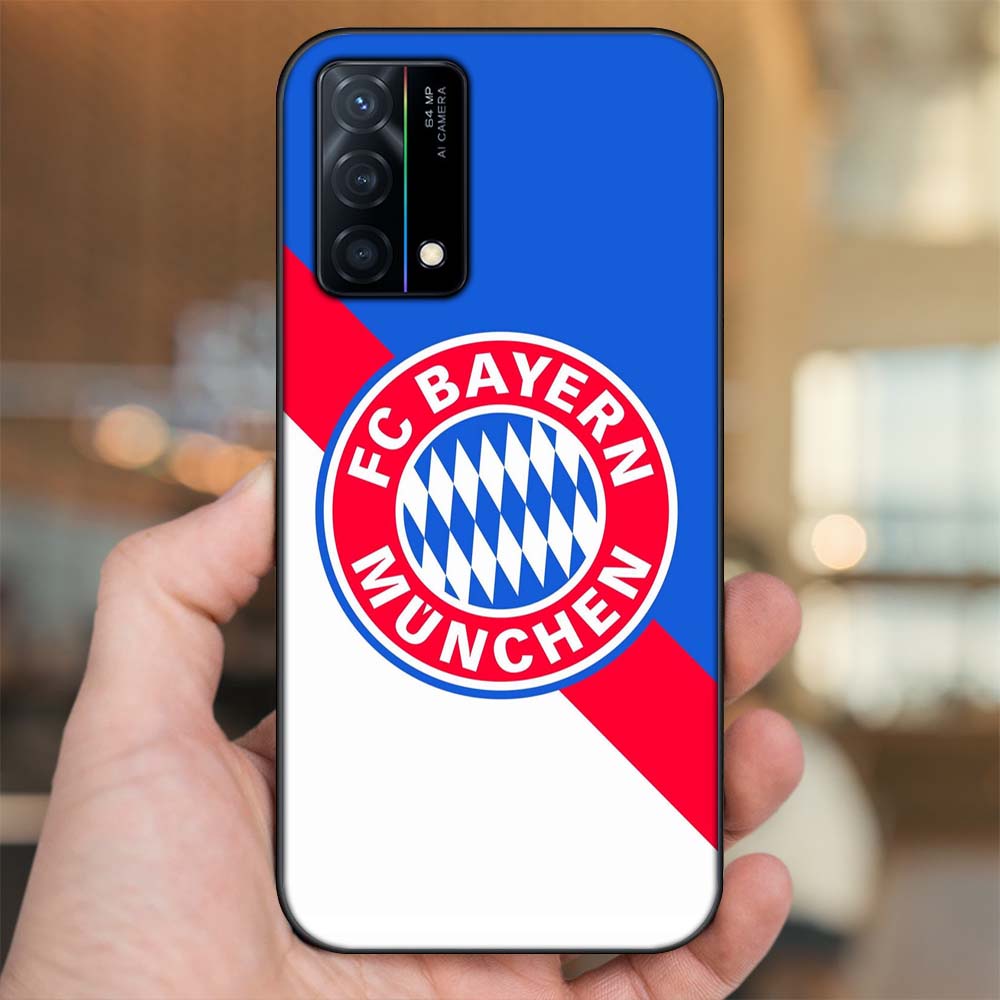 Ốp lưng Oppo K9 viền đen in hình CLB Bóng Đá Bayer Munich