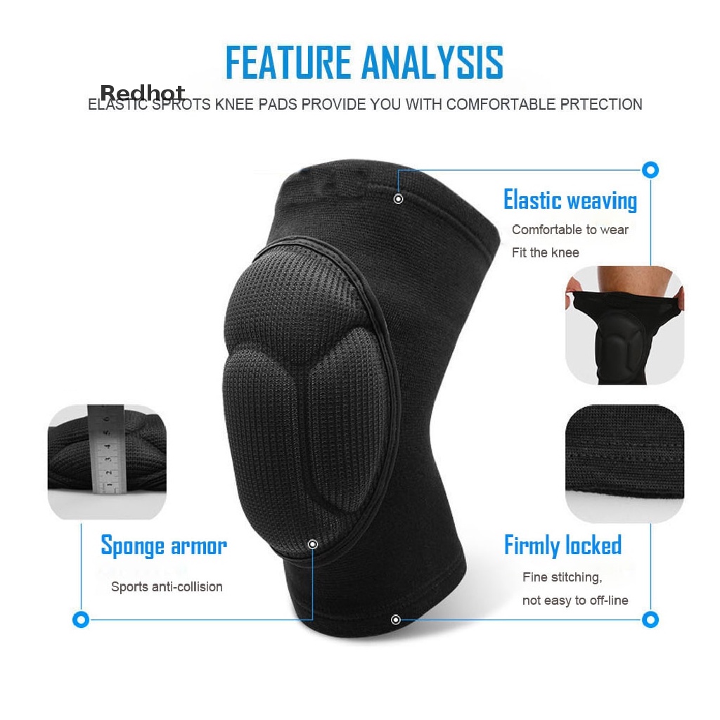 1 Cặp Đệm Dày Bảo Vệ Đầu Gối Khi Chơi Thể Thao