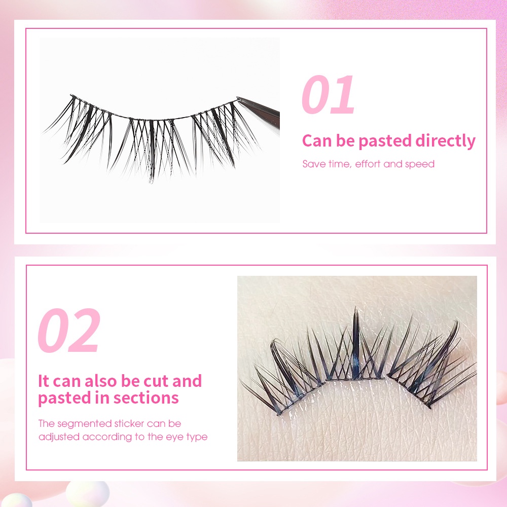 Set 5 / 7 / 10 Cặp Lông Mi Giả 3D Handmade Dành Cho Trang Điểm Làm Đẹp