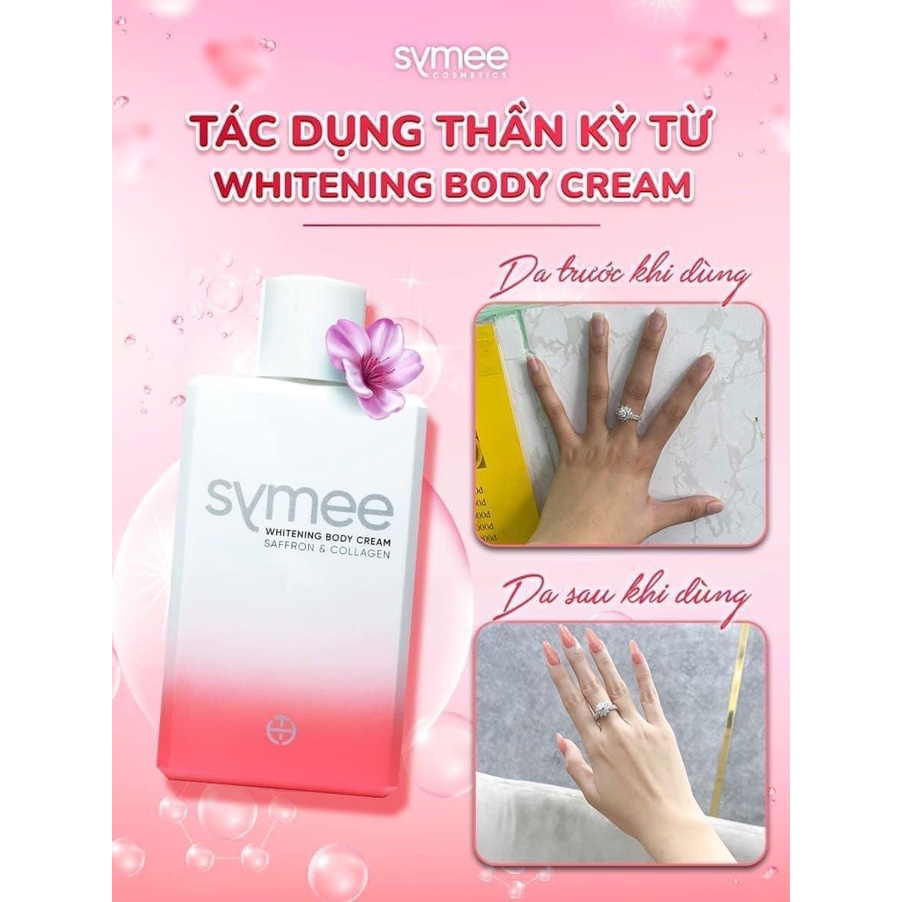 Kem Dưỡng Trắng Da Body Symee Whitening Cream trắng sáng mờ thâm