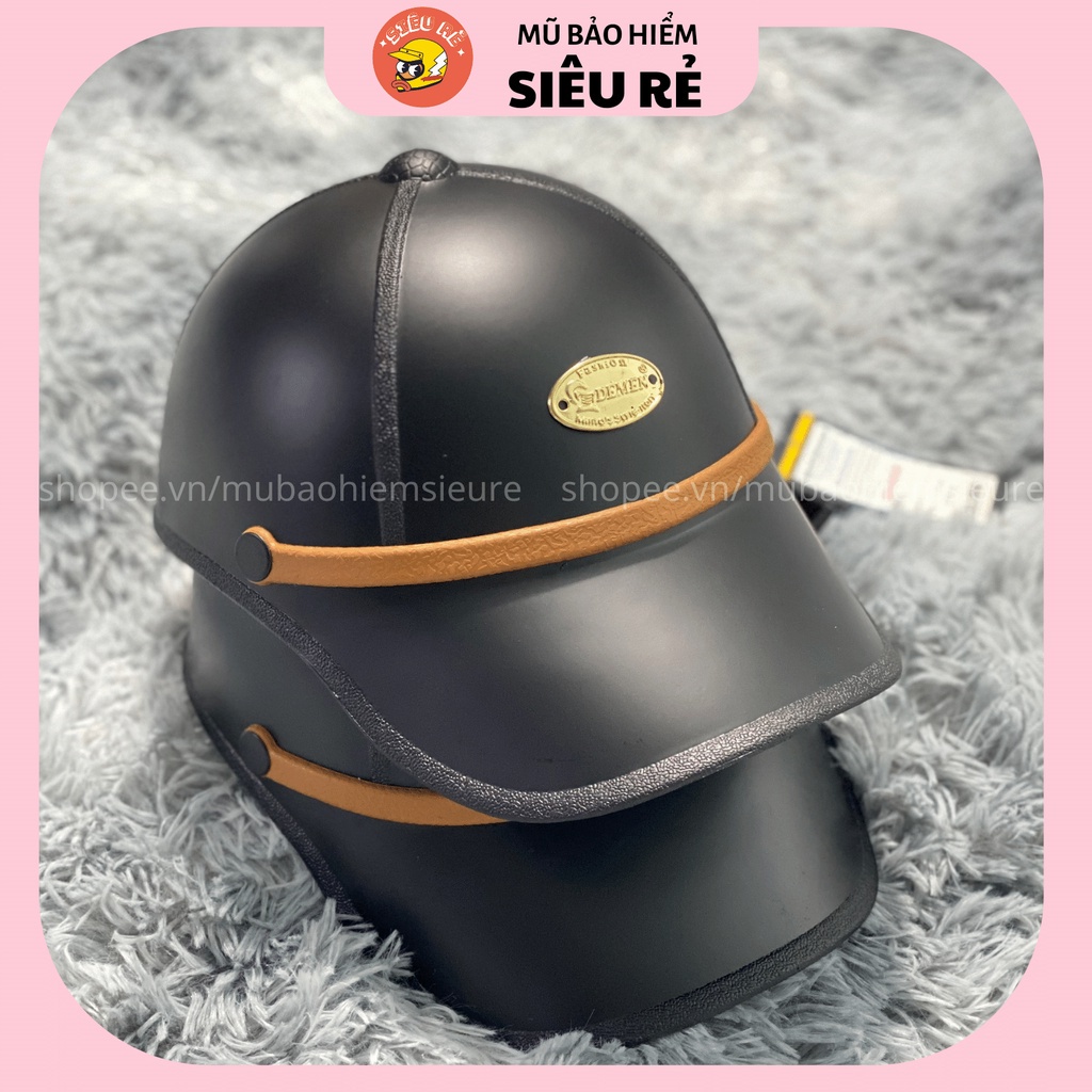 Nón bảo hiểm lưỡi trai logo Demen cao cấp , Mũ bảo hiểm thời trang phù hợp cho cả nam và nữ