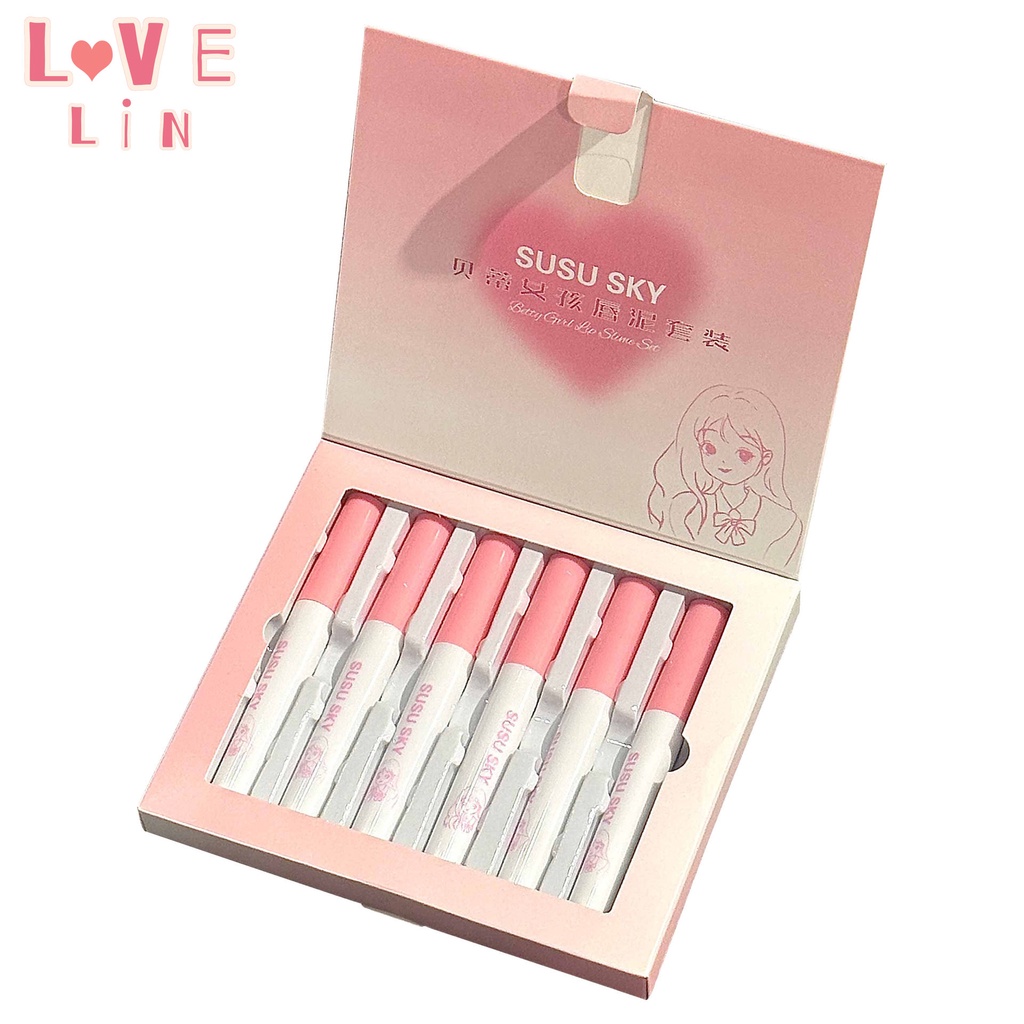 Hộp 6 Son Môi SUSU SKY Betty Trang Điểm Cho Nữ