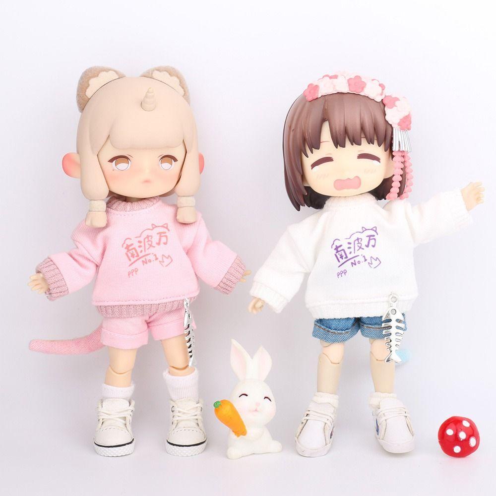 Áo Thun 4 Màu Xinh Xắn Cho Búp Bê ob11