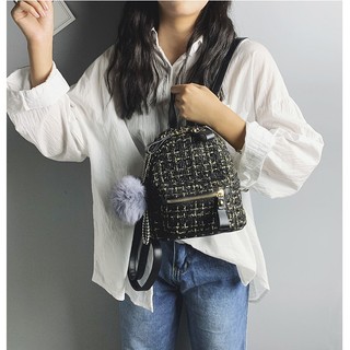 BL1 Balo mini thời trang chất liệu dạ Capucha