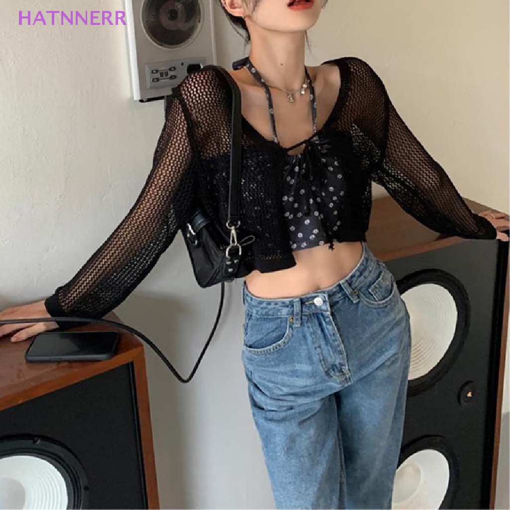 Set Áo camisole Ngắn + Áo Khoác cardigan Dệt Kim Tay Dài Thời Trang Mùa Hè Cho Nữ