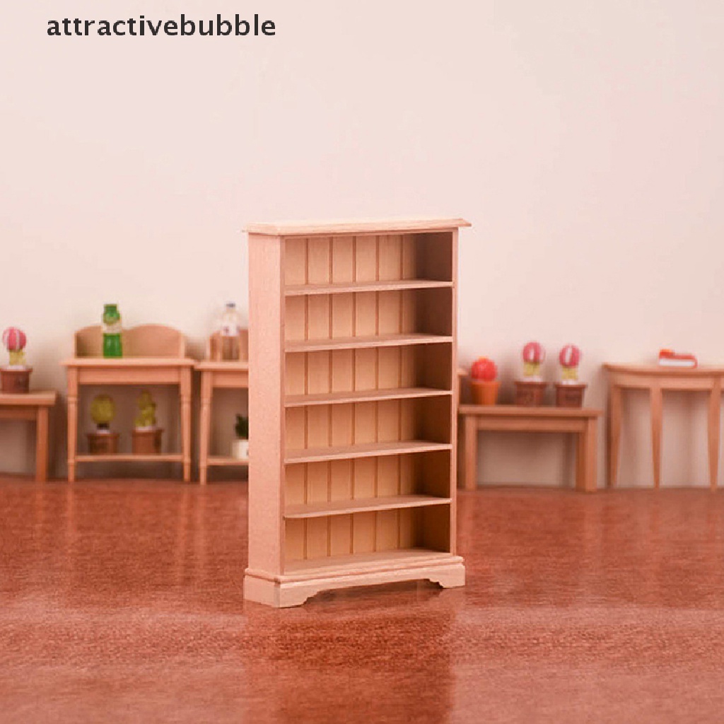 Mô Hình Kệ Sách / Tủ Quần Áo Mini Tỉ Lệ 1: 12 Trang Trí Nhà Búp Bê