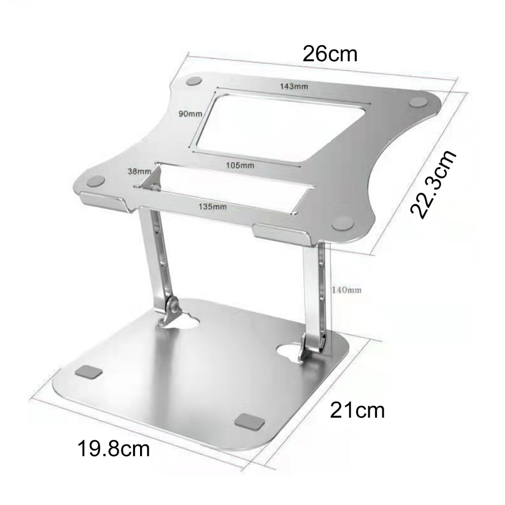Giá Đỡ Laptop Bằng Hợp Kim Nhôm Hình Hoa Hướng Dương Độ Bền Cao Có Thể Điều Chỉnh