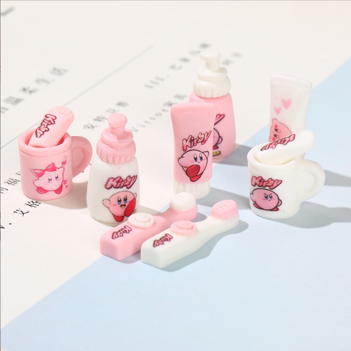 Mô hình các loại vật dụng phòng tắm trang trí nhà búp bê, decor dollhouse