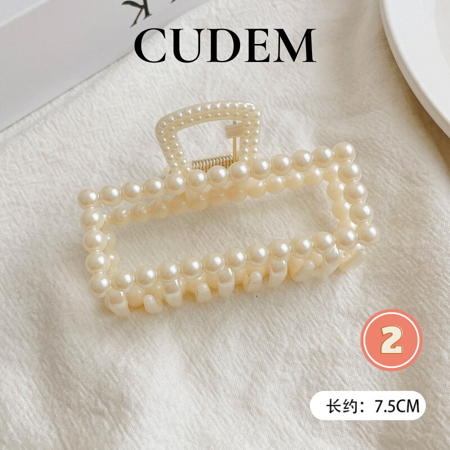 Kẹp tóc nữ đính hạt ngọc phong cách Hàn Quốc thời trang K13