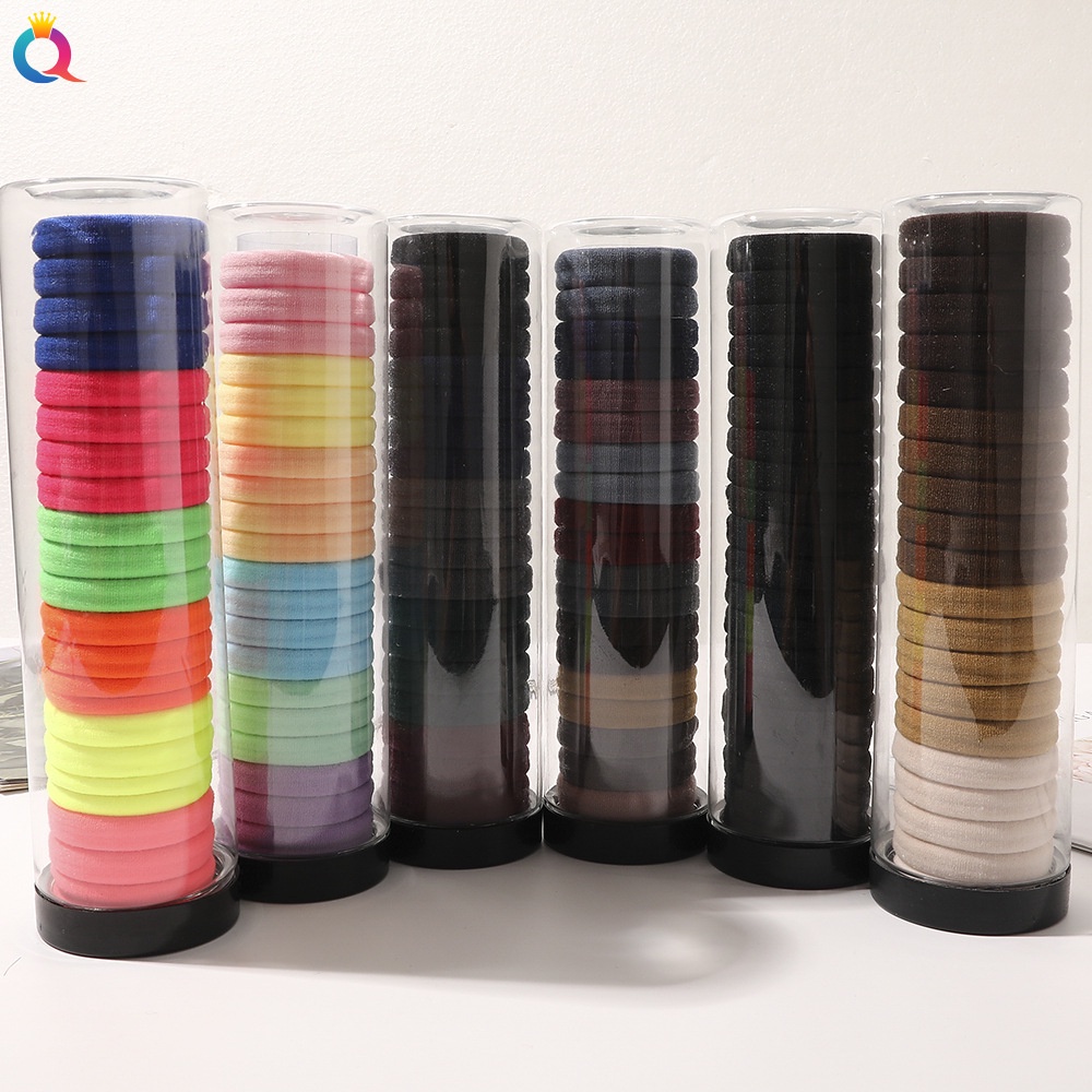 Dây buộc tóc MISS FANCY nhiều màu không đau đơn giản thời trang cho nữ