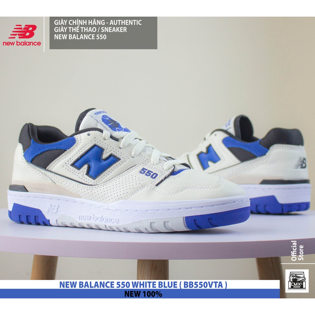Giày New Balance 550 WHITE BLUE  - AUTHENTIC 100%