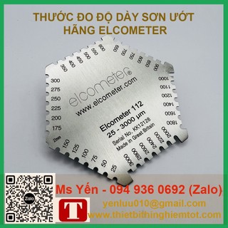 Thước đo độ dày sơn ướt độ dày 25-3000um hãng Elcometer